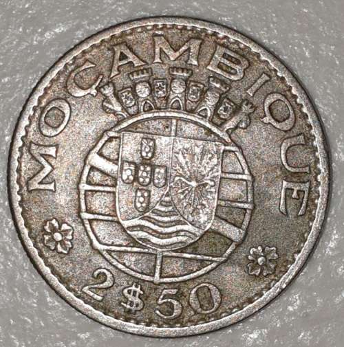 1965 - 2.5 ESCUDOS - MOCAMBIQUE - MOZAMBIQUE - (Copper-Nickel)